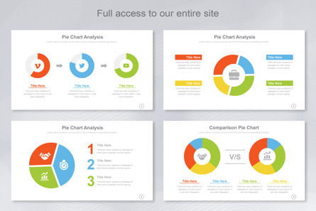 Google Slide Pie Chart Infographic Design, Deslizar 2, 11442, Negócios — PoweredTemplate.com