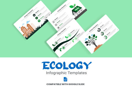 Ecology Infographics PowerPoint Template, PowerPoint模板, 11447, 商业 — PoweredTemplate.com