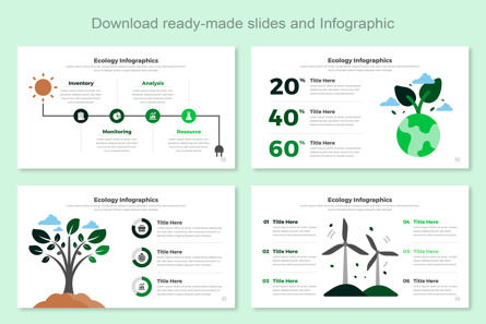 Ecology Infographics PowerPoint Template, Folie 3, 11447, Business — PoweredTemplate.com