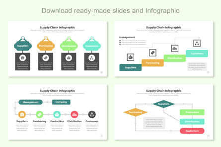 Supply Chain Infographic PowerPoint Design, Slide 4, 11449, Lavoro — PoweredTemplate.com