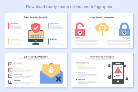 Cyber Security Infographic PowerPoint Design, Slide 4, 11450, Bisnis — PoweredTemplate.com