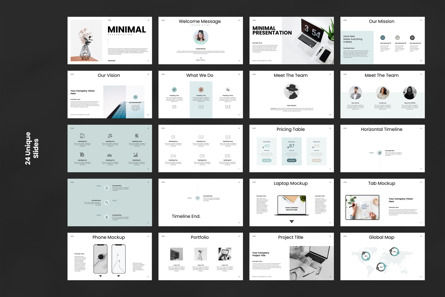 Minimal Presentation Template, Slide 8, 11451, Bisnis — PoweredTemplate.com