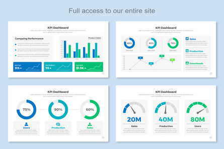 KPI Infographic Google Slide Design Template, Slide 2, 11452, Business — PoweredTemplate.com
