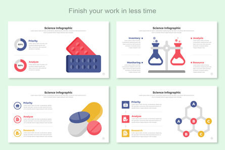 Science Infographic Google Slide, スライド 5, 11453, ビジネス — PoweredTemplate.com