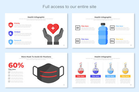 Health Infographic Google Slide Design, スライド 2, 11454, ビジネス — PoweredTemplate.com
