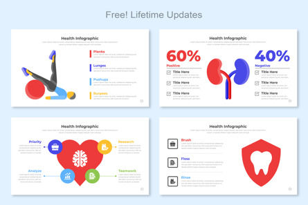 Health Infographic Google Slide Design, Deslizar 3, 11454, Negócios — PoweredTemplate.com