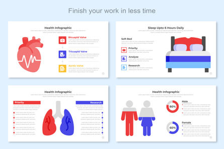 Health Infographic Google Slide Design, スライド 5, 11454, ビジネス — PoweredTemplate.com