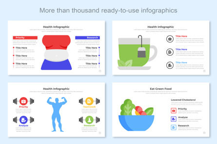 Health Infographic Google Slide Design, スライド 6, 11454, ビジネス — PoweredTemplate.com