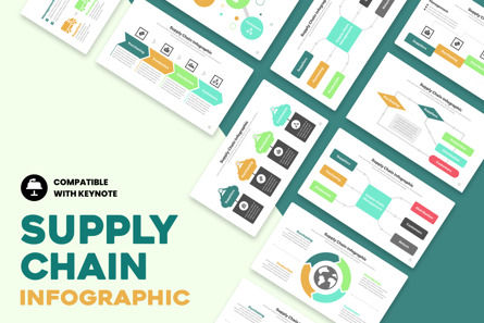 Supply Chain Infographic Keynote Design Template Layout, 苹果主题演讲模板, 11459, 商业 — PoweredTemplate.com