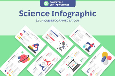 PowerPoint Science Infographic Template, Plantilla de PowerPoint, 11464, Negocios — PoweredTemplate.com