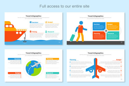 Travel Infographic Google Slide, Folie 2, 11468, Business — PoweredTemplate.com