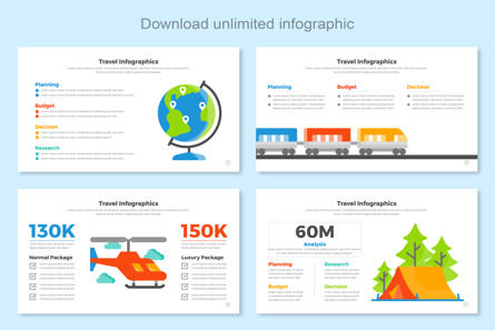 Travel Infographic Google Slide, Diapositive 7, 11468, Business — PoweredTemplate.com