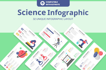 Science Infographic Keynote Layout, Keynote Template, 11473, Business — PoweredTemplate.com