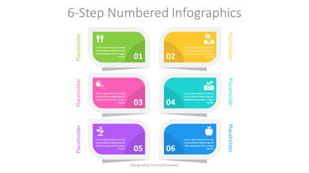 6-Step Numbered Infographics for Presentations, Deslizar 2, 11474, Infográficos — PoweredTemplate.com