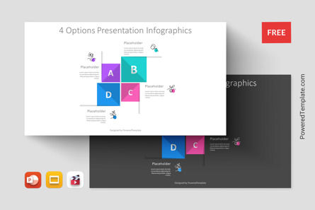 4 Options Presentation Infographics for Presentations, 11478, Animated — PoweredTemplate.com