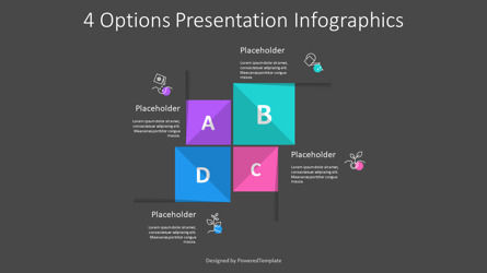 4 Options Presentation Infographics for Presentations, スライド 3, 11478, アニメーション — PoweredTemplate.com