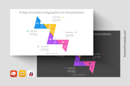 4-Step Animated Infographics for Presentations, 11479, Animated — PoweredTemplate.com