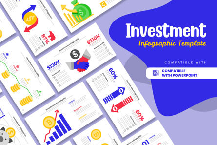 Dynamic Investment Infographic PowerPoint PPT Template, Plantilla de PowerPoint, 11483, Negocios — PoweredTemplate.com