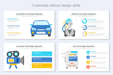 Technology Infographic PowerPoint PPT Design, Diapositiva 8, 11484, Negocios — PoweredTemplate.com