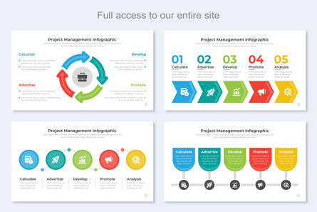 Project Management Infographic PowerPoint Template, Slide 2, 11486, Business — PoweredTemplate.com