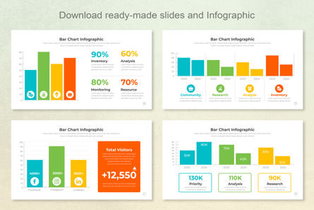 Dynamic Bar Chart Infographic PowerPoint PPT Template, Slide 4, 11489, Business — PoweredTemplate.com