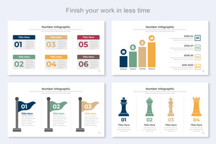 PowerPoint Number Infographic PPT Design Template, Slide 5, 11491, Business — PoweredTemplate.com