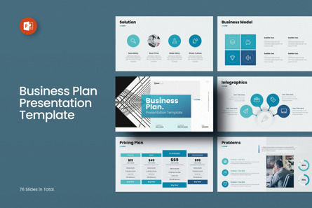 Business Plan PowerPoint Presentation Template, Modello PowerPoint, 11493, Lavoro — PoweredTemplate.com