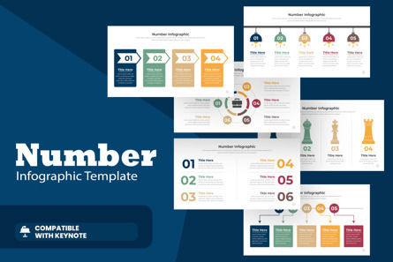 Number Infographic Keynote Key Template, Keynote Template, 11503, Lavoro — PoweredTemplate.com