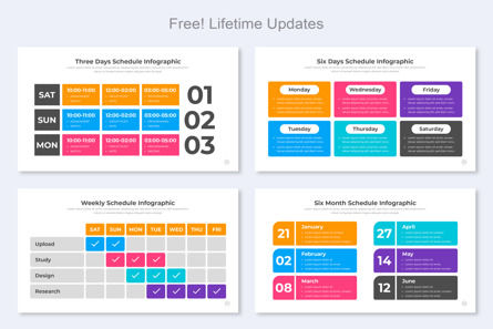 Schedule Infographic Keynote Key Design, Slide 3, 11505, Business — PoweredTemplate.com
