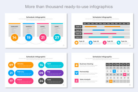Schedule Infographic Keynote Key Design, Slide 6, 11505, Business — PoweredTemplate.com