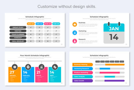 Schedule Infographic Keynote Key Design, Diapositive 7, 11505, Business — PoweredTemplate.com