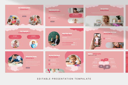 Baby School - PowerPoint Template, Slide 3, 11507, Lavoro — PoweredTemplate.com