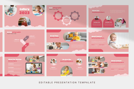 Baby School - PowerPoint Template, 幻灯片 4, 11507, 商业 — PoweredTemplate.com