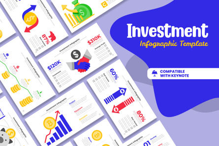 Investment Infographic Keynote Key, Modelo do Keynote da Apple, 11512, Negócios — PoweredTemplate.com