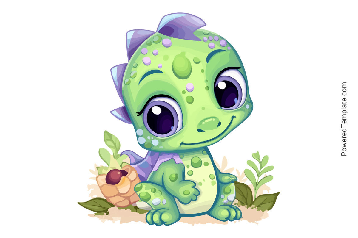 Cute baby dinosaur illustration. Vector cartoon illustration. 3242216  Vector Art at Vecteezy
