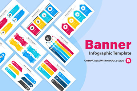 Banner Infographics Google Slide Design Template, Google Presentaties-thema, 11523, Bedrijf — PoweredTemplate.com