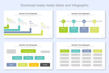 Decision Tree Infographic Google Slide Design Template, Slide 4, 11525, Business — PoweredTemplate.com