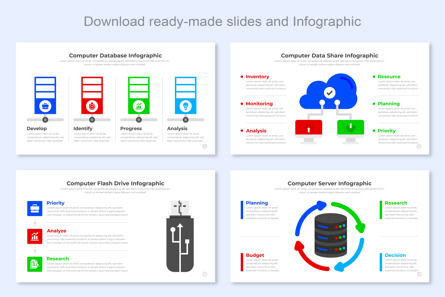 Computer Infographic Google Slide Design, 슬라이드 4, 11530, 비즈니스 — PoweredTemplate.com