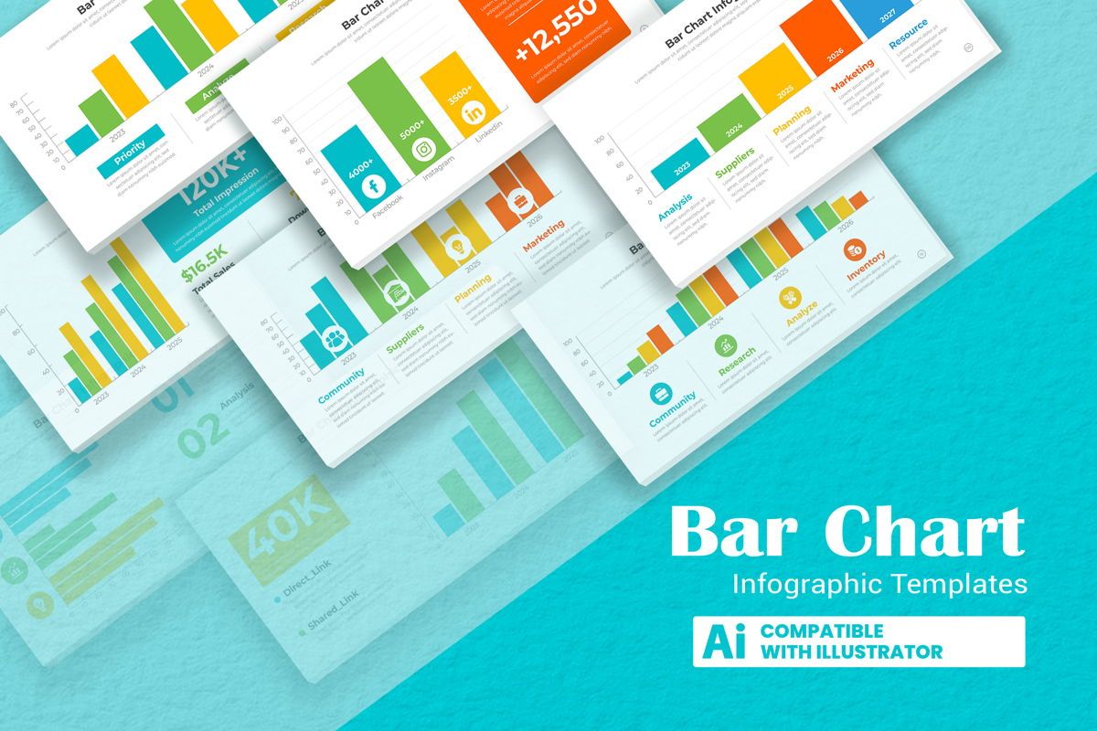 bar chart illustrator download