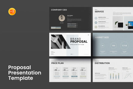 Brand Proposal PowerPoint Presentation Template, Modelo do PowerPoint, 11533, Negócios — PoweredTemplate.com