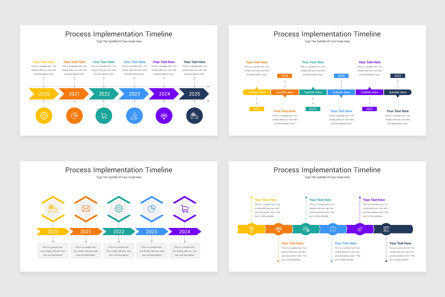Process Implementation Timeline PowerPoint Template, Slide 2, 11537, Business — PoweredTemplate.com