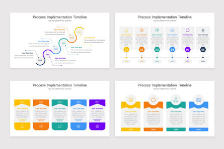 Process Implementation Timeline PowerPoint Template, Slide 3, 11537, Business — PoweredTemplate.com