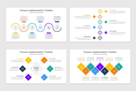 Process Implementation Timeline PowerPoint Template, Slide 4, 11537, Business — PoweredTemplate.com