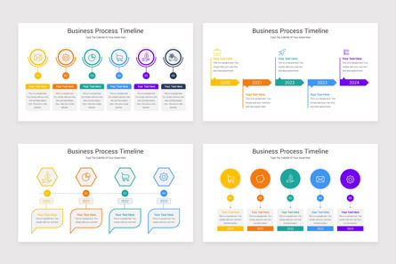 Business Process Timeline PowerPoint Template, Diapositiva 2, 11539, Negocios — PoweredTemplate.com