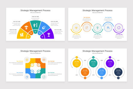 Strategic Management Process PowerPoint Template, Slide 5, 11543, Process Diagrams — PoweredTemplate.com