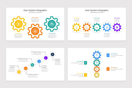 Gear System Diagram PowerPoint Template, Slide 2, 11545, Lavoro — PoweredTemplate.com