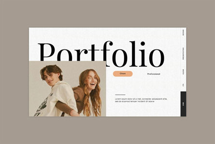 Portfolio Presentation Template, Diapositive 3, 11548, Business — PoweredTemplate.com