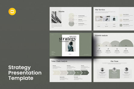 Brand Strategy Google Slides Template, Theme Google Slides, 11551, Business — PoweredTemplate.com