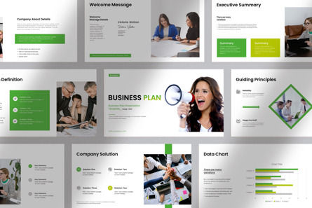 Business Plan Presentation Template, PowerPoint-Vorlage, 11557, Business — PoweredTemplate.com