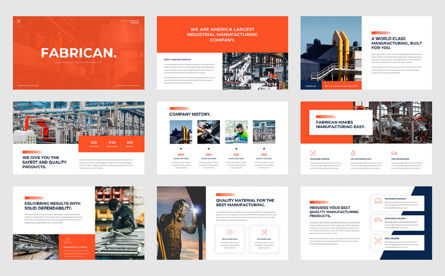 Fabrican - Manufacturing Industry PowerPoint, 슬라이드 2, 11560, 직업/산업 — PoweredTemplate.com